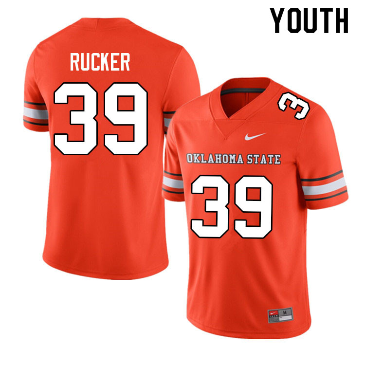 Youth #39 Trey Rucker Oklahoma State Cowboys College Football Jerseys Sale-Alternate - Click Image to Close